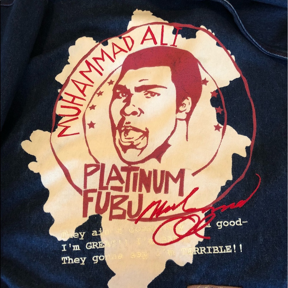 Vintage FUBU Platinum Muhammad Ali Denim Jacket
